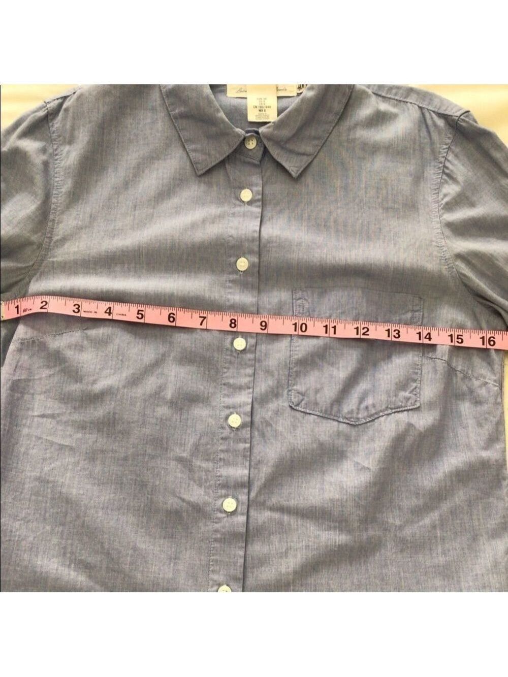 L.o.g.g. Label pf graded goods from H&M southwestern style blouse blue denim - Picture 11 of 13